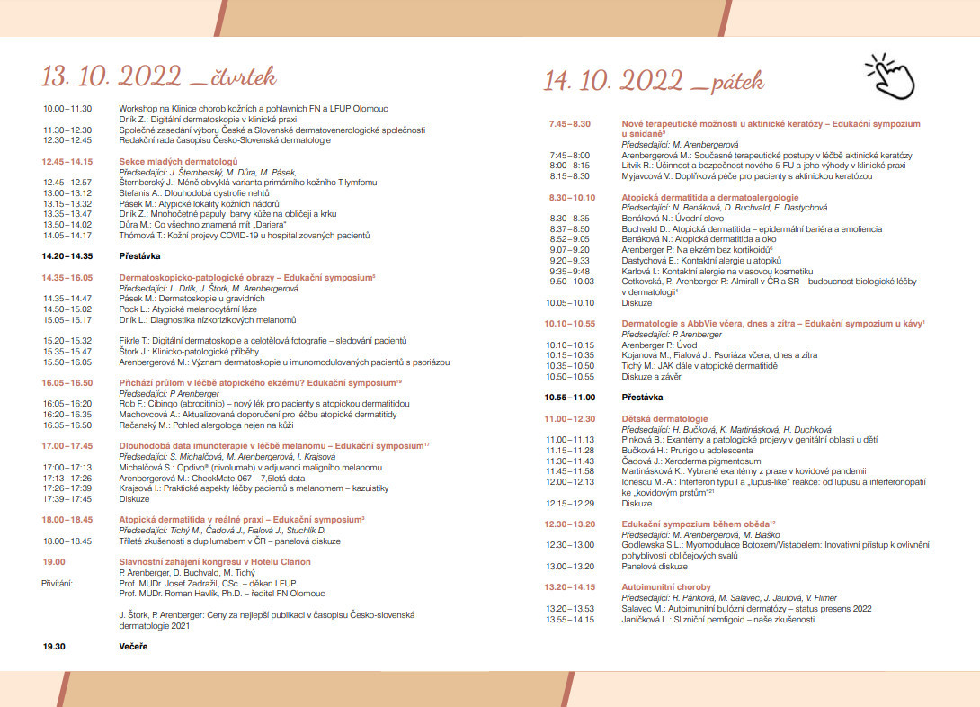 Program 17. kongresu českých a slovenský dermatovenerologů
